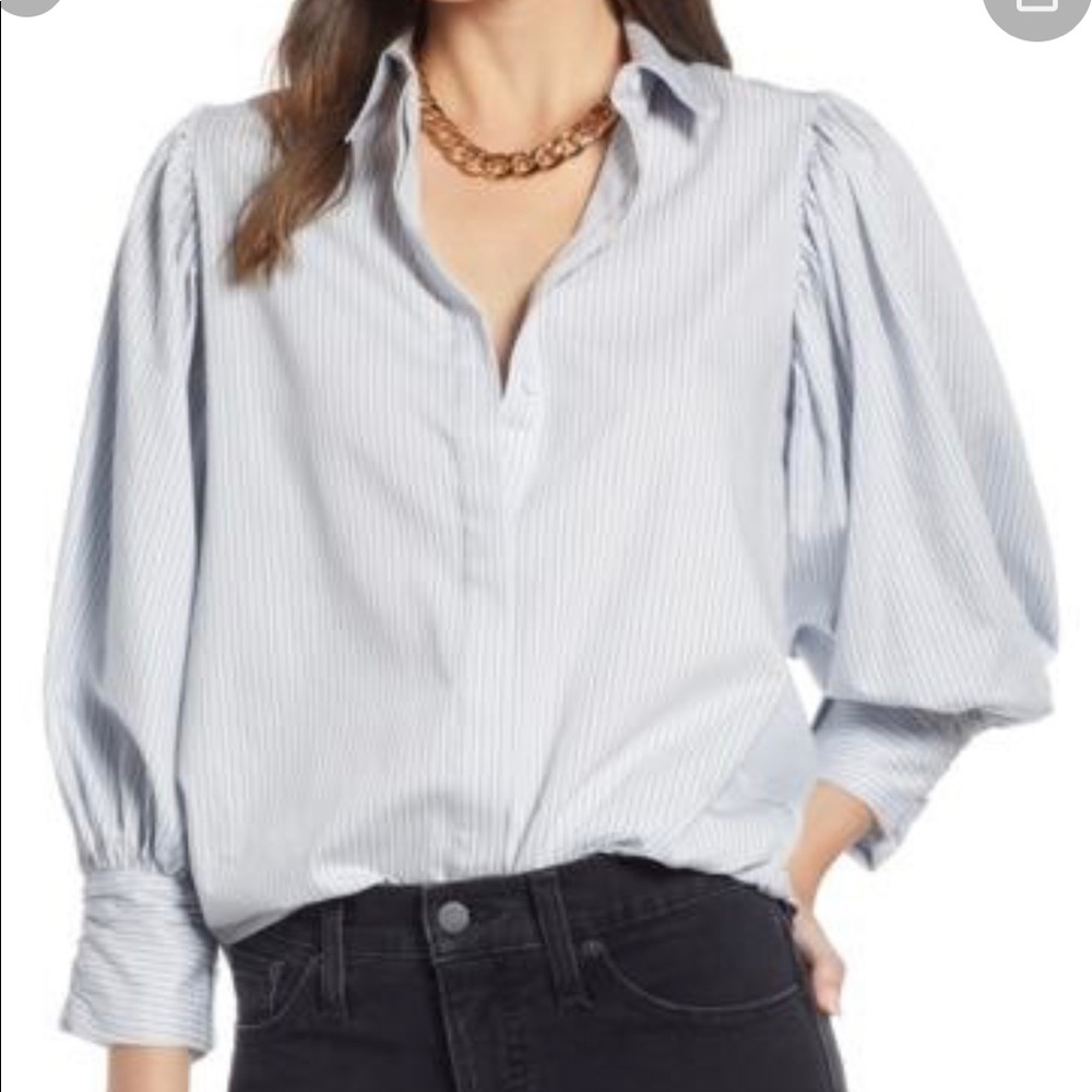 Something Navy Full Sleeve Stripe Shirt